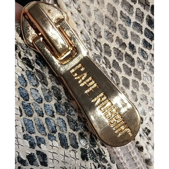 Cape Robbin Snake Reptile Print High Round Heel Shoes Booties Boots Women's 9M - Picture 11 of 13